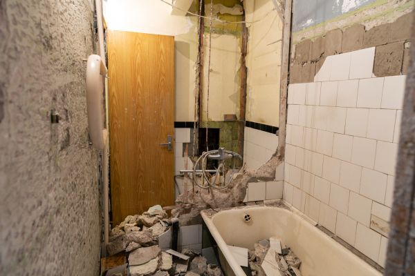 Shower Tile Demolition in La Crosse