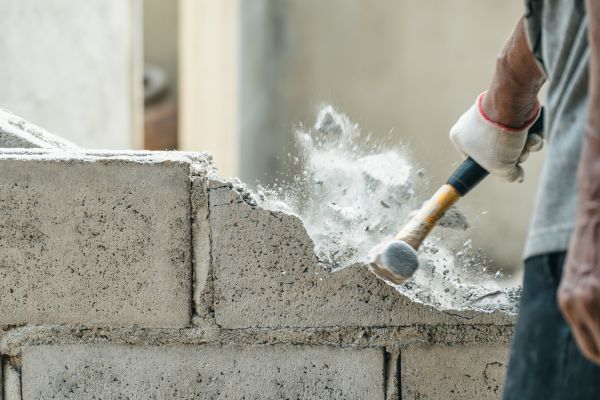 Block Wall Demolition in La Crosse